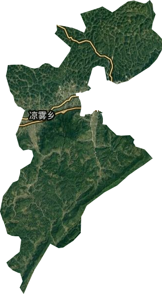 凉雾乡卫星图