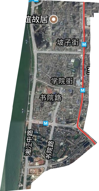 坡子街街道卫星图