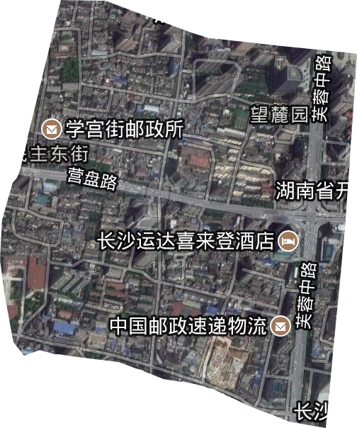 望麓园街道卫星图