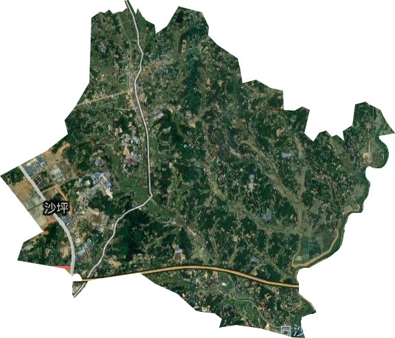 沙坪街道卫星图