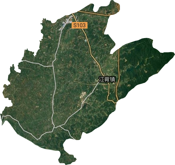 江背镇卫星图