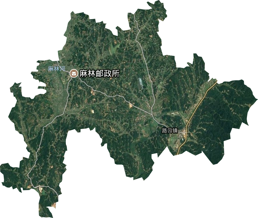 路口镇卫星图