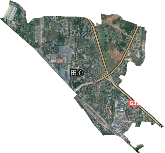 田心街道卫星图