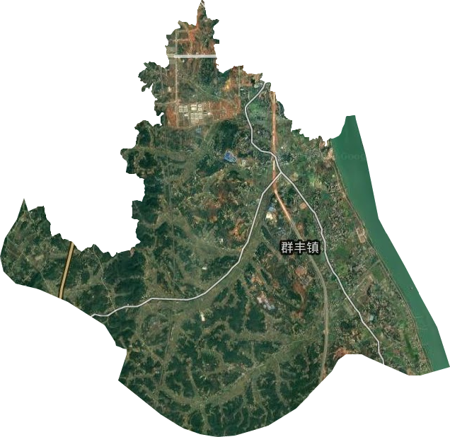 群丰镇卫星图