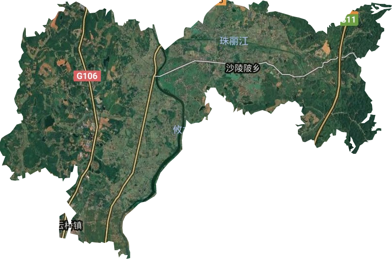 上云桥镇卫星图