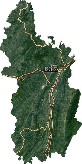 黔江区卫星图