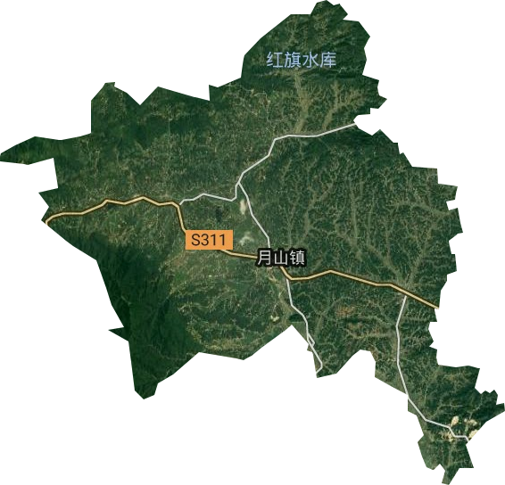 月山镇卫星图