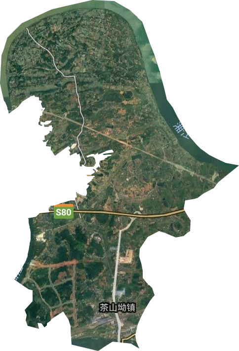 茶山坳镇卫星图