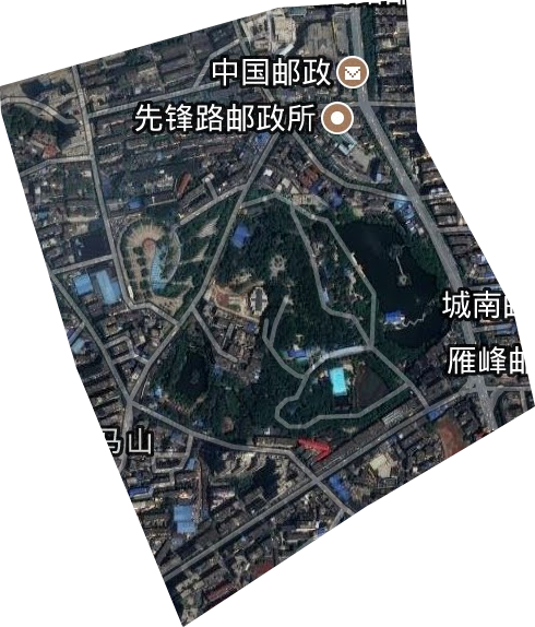 天马山街道卫星图