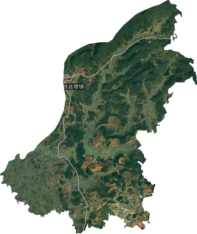 铁丝塘镇卫星图