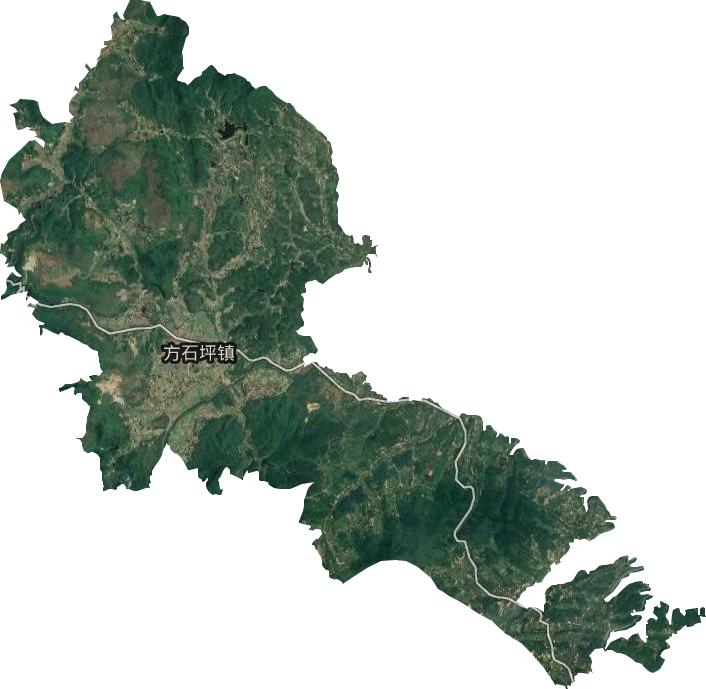 方石坪镇卫星图