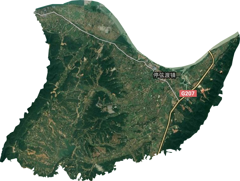 停弦渡镇卫星图