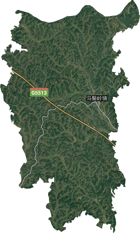 马鬃岭镇卫星图