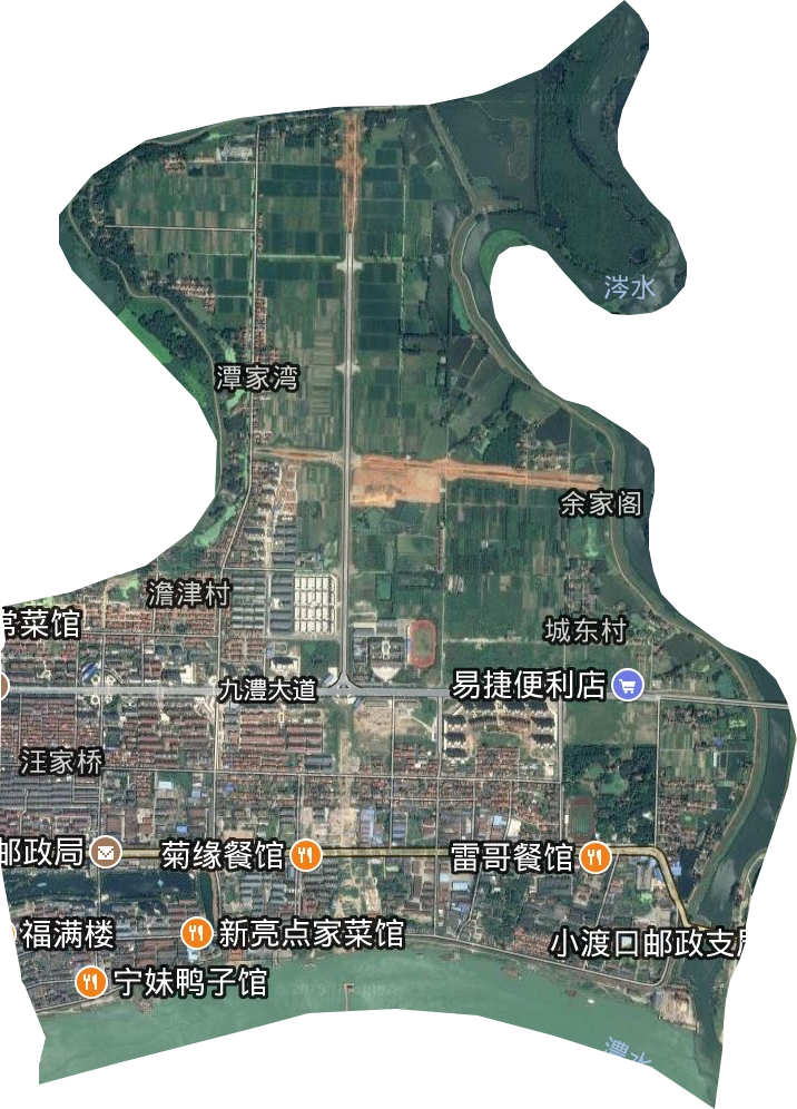 汪家桥街道卫星图