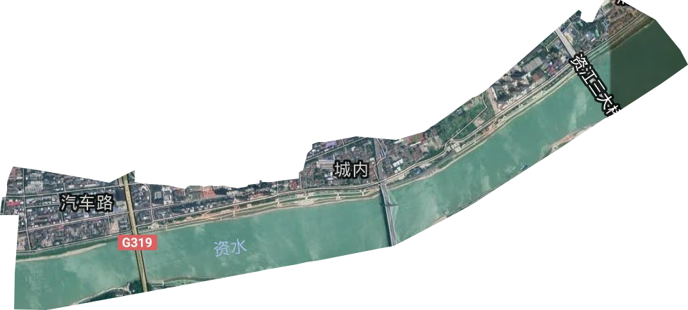 汽车路街道卫星图