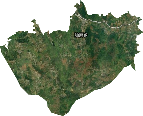 油麻乡卫星图