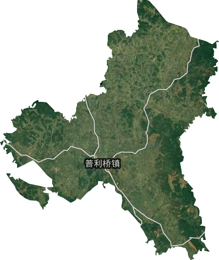 普利桥镇卫星图