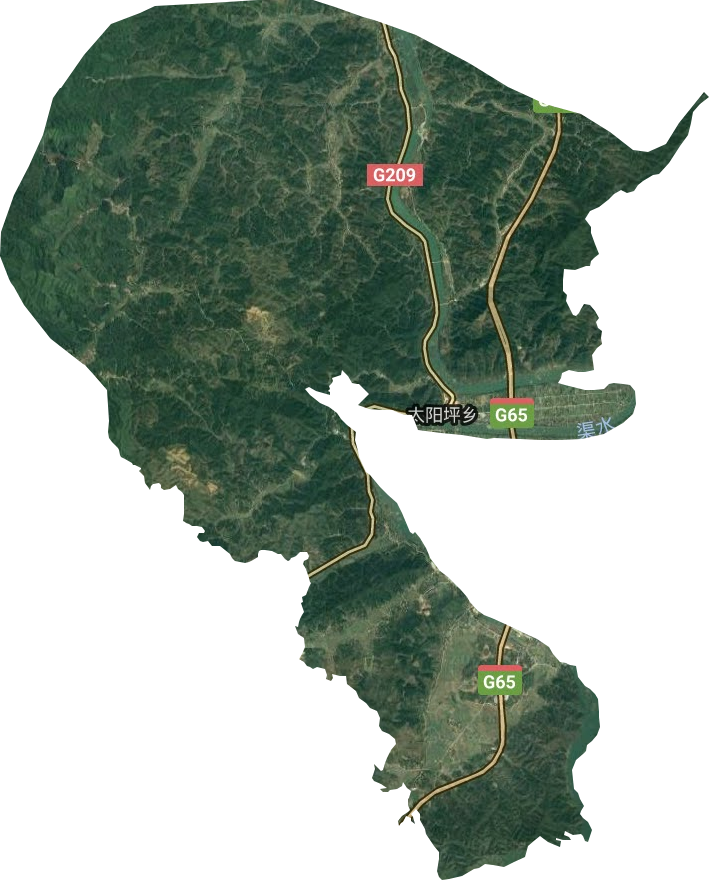 太阳坪乡卫星图