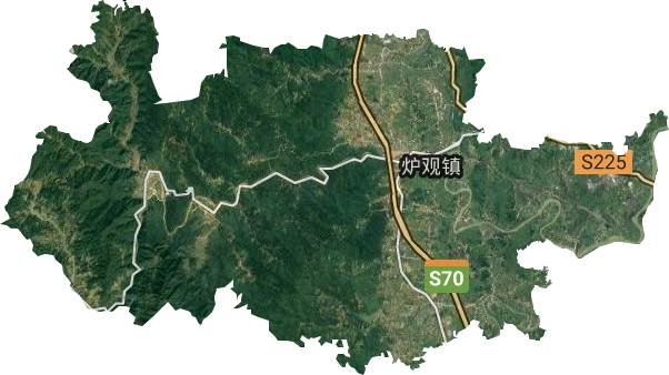炉观镇卫星图