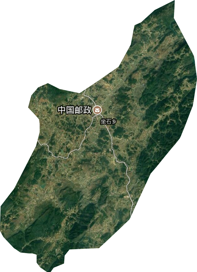 坐石乡卫星图