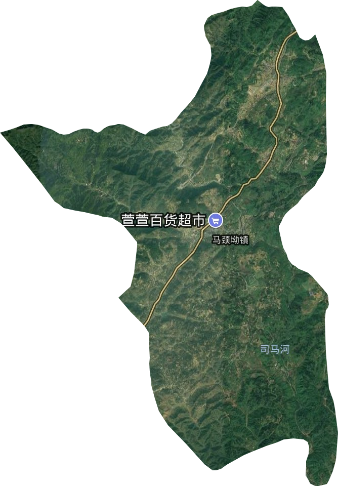马颈坳镇卫星图