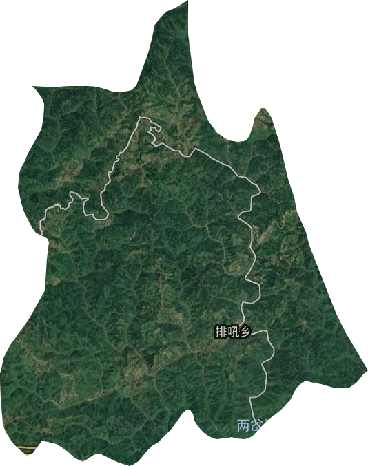 排吼乡卫星图