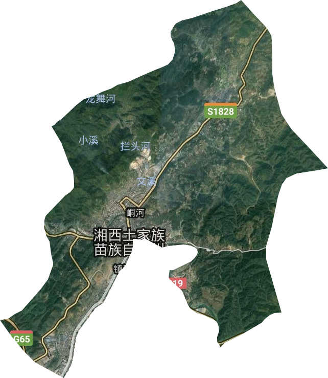 峒河街道卫星图