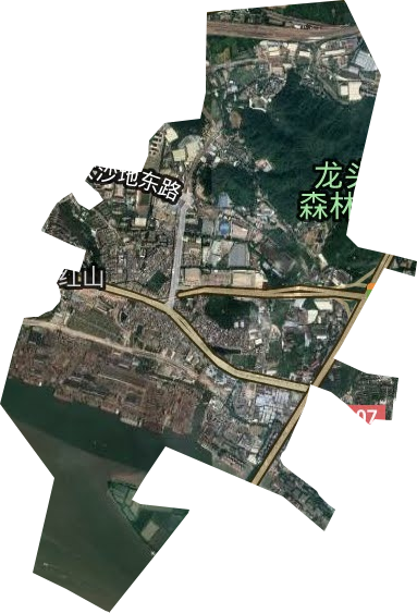 红山街道卫星图
