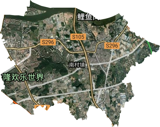 南村镇卫星图
