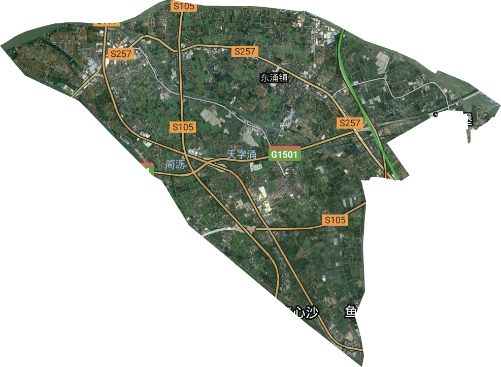 东涌镇卫星图