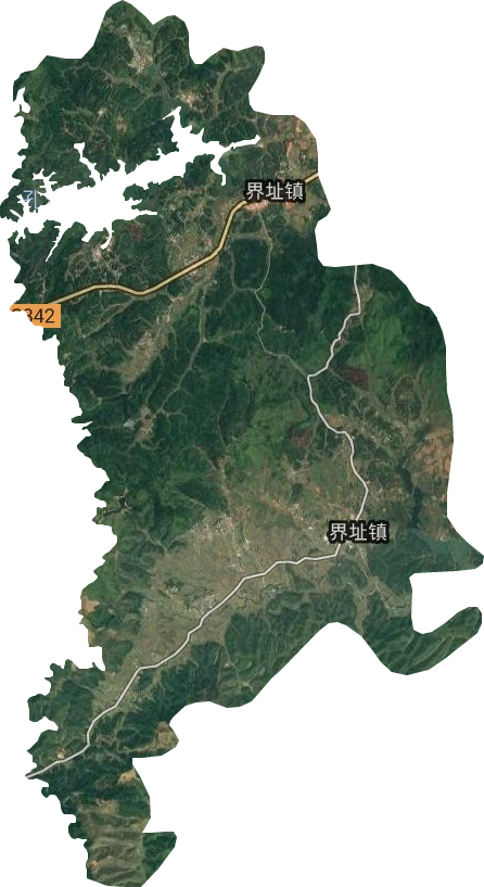 界址镇卫星图
