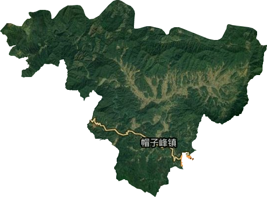 帽子峰镇卫星图