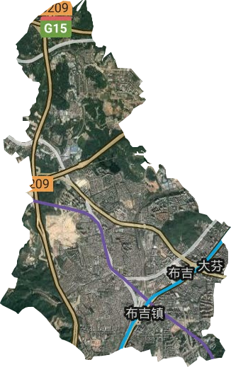 布吉街道卫星图