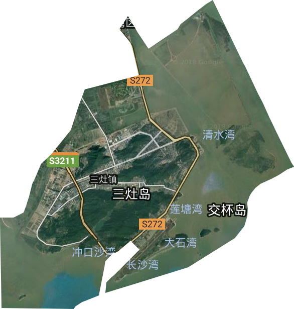 三灶镇卫星图