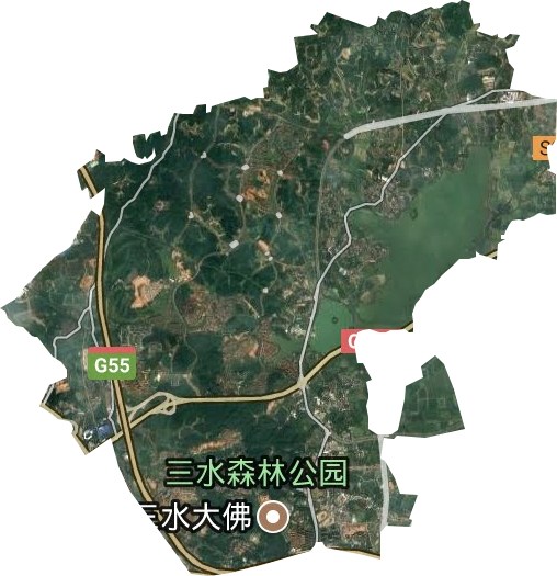 云东海街道卫星图