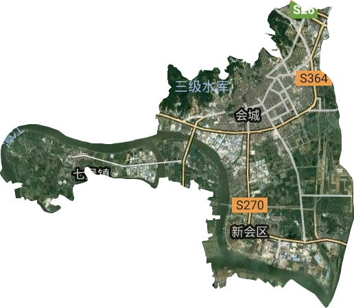 会城街道卫星图