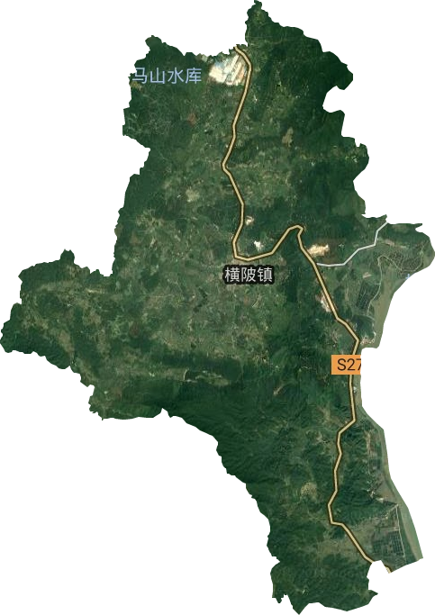 横陂镇卫星图