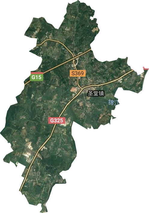 圣堂镇卫星图