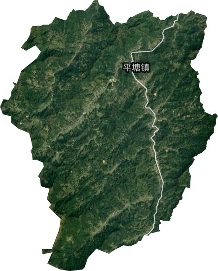 平塘镇卫星图