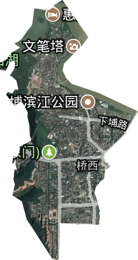 桥西街道卫星图