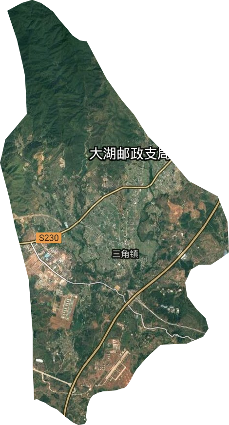 三角镇卫星图
