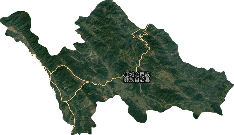 江城哈尼族彝族自治县卫星图