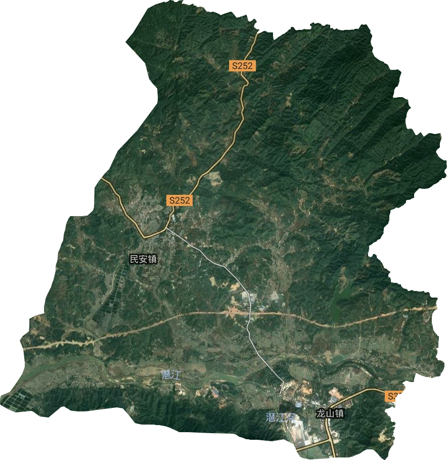 龙山镇卫星图
