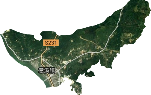 意溪镇卫星图