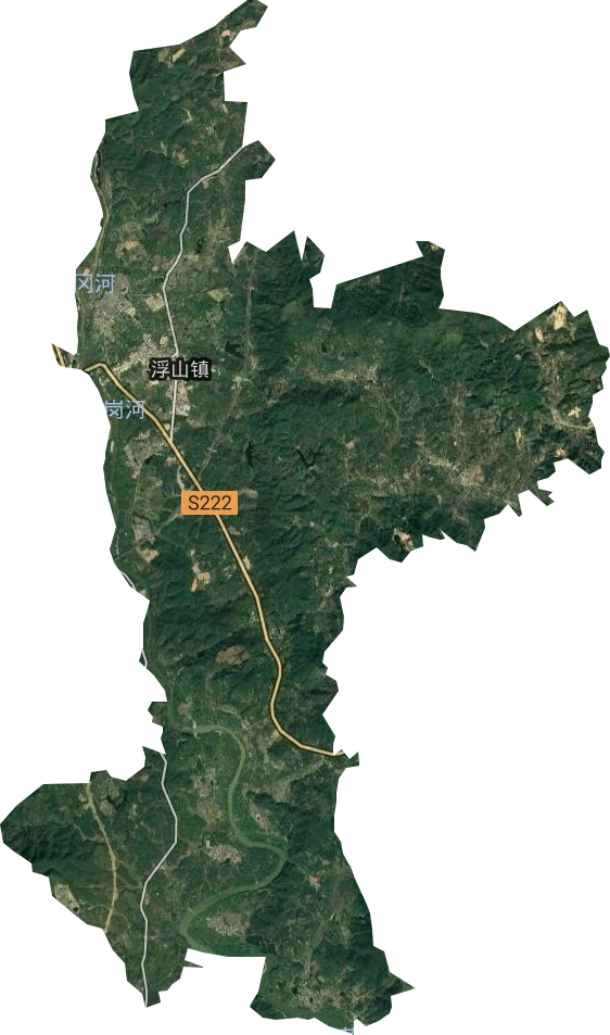 浮山镇卫星图