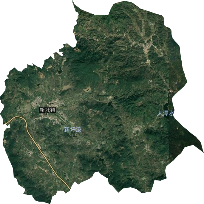 新圩镇卫星图