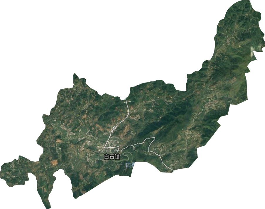 白石镇卫星图
