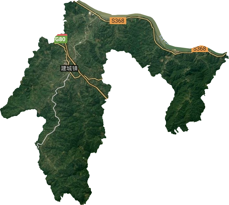 建城镇卫星图