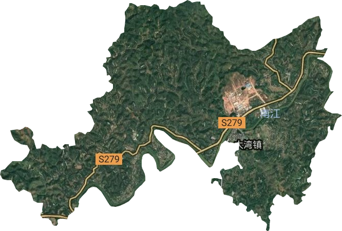 大湾镇卫星图