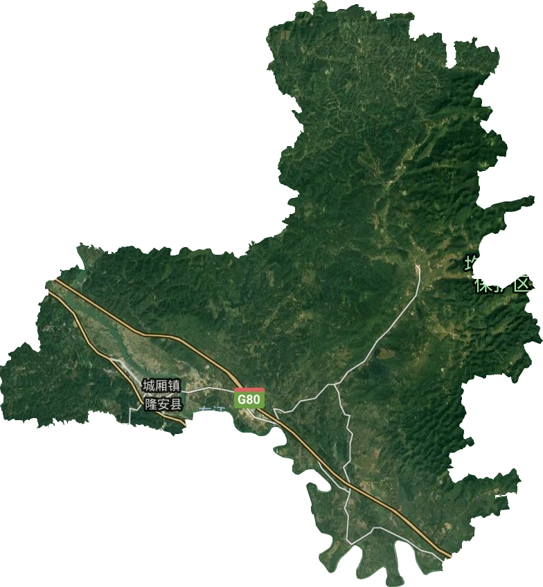 城厢镇卫星图